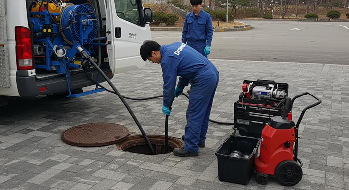 사우동 하수구 막힘 배관 고압세척 답답한 속을 확 풀어드립니다