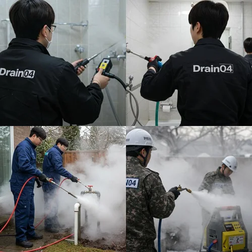 김포 하수구 해빙 얼었을때 녹여서 하수구 뻥 뚫어