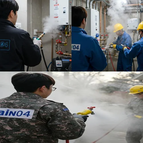 김포 하수구 해빙 얼었을때 녹여서 하수구 뻥 뚫어