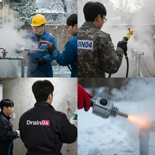 고촌읍 수도 동파 녹임 해빙 꽁꽁 언 곳 녹여서 복구