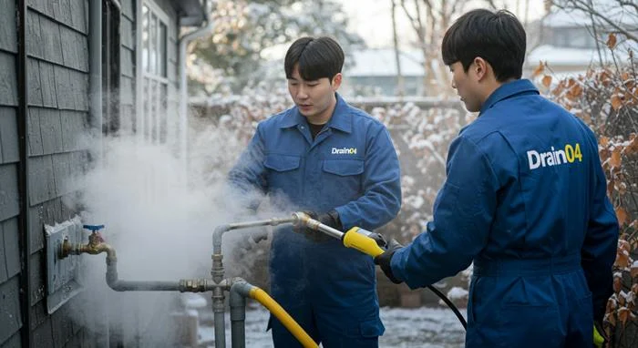 구래동 수도관 동파 하수구 녹여서 걱정 없게 해드려요