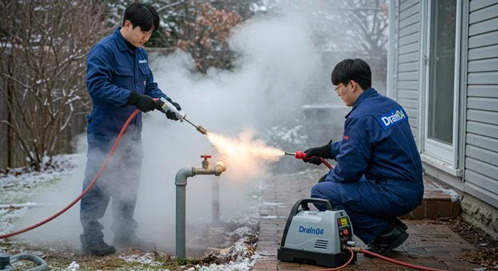 감정동 언 수도 녹임 해빙 업체 녹여서 새 배관처럼 통수