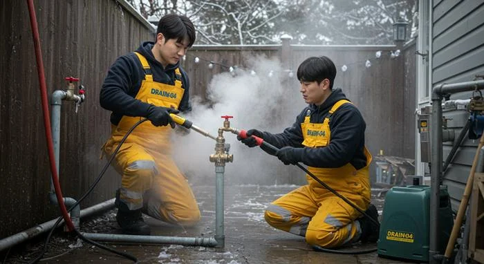 월곶면 수도관 동파 하수구 해빙 작업 안전하게 진행