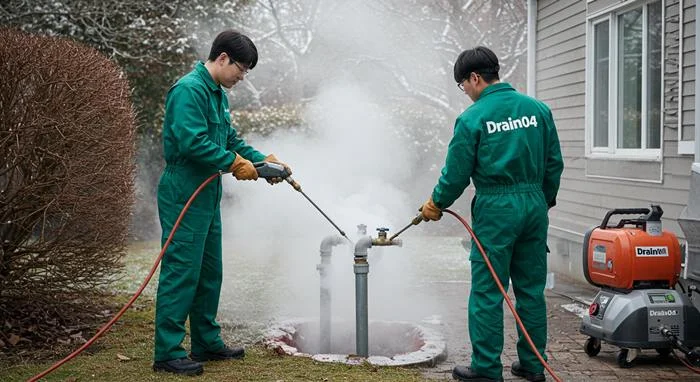 걸포동 수도관 동파 하수구 동파로 인한 역류 해결