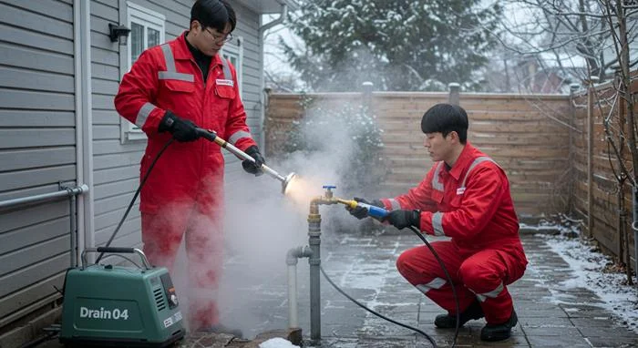 북변동 해빙 하수도 배관 업체 동파 피해 완벽하게 복구