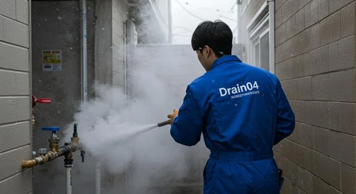 김포 하수구 해빙 얼었을때 꽁꽁 언 하수구 시원하게