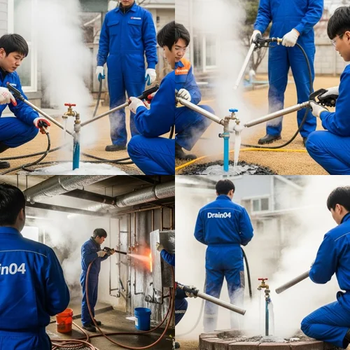 김포 언수도 녹임 하수구 꽁꽁 언 수도 하수구 해결