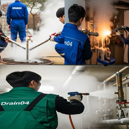 구래동 해빙 하수도 배관 업체 녹여서 해결 완료해 드려요