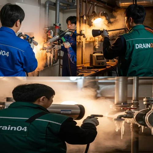 마산동 수도관 동파 하수구 겨울 배관 해빙은 전문가에게