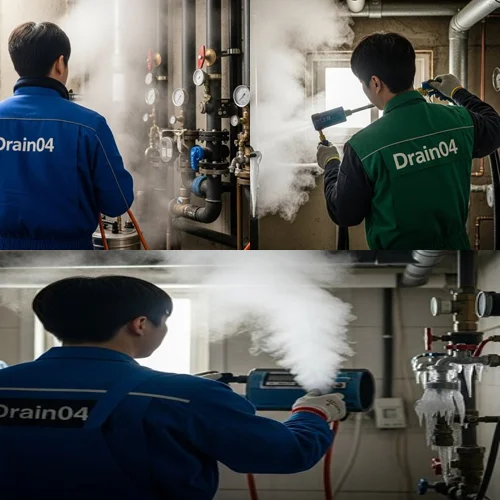 마산동 수도관 동파 하수구 겨울 배관 해빙은 전문가에게