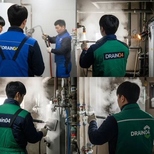 지역 환경 개선을 위한 길거리 청소 노력