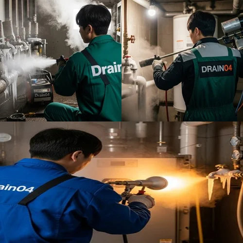 지역 환경 개선을 위한 길거리 청소 노력