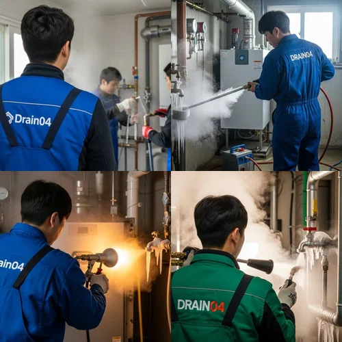 해빙 하수도 배관 서비스 안내