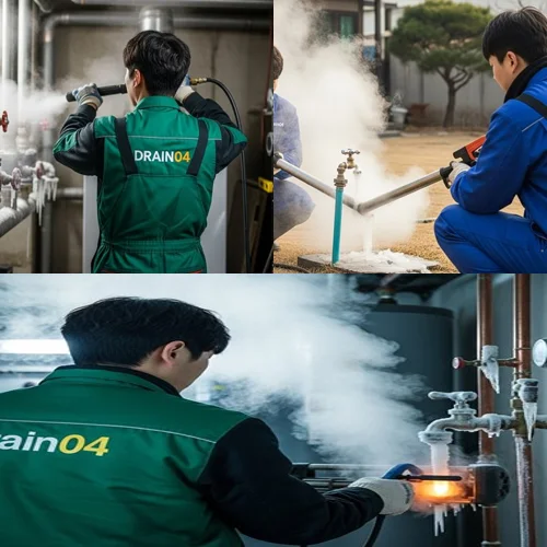 해빙 하수도 배관 서비스 안내