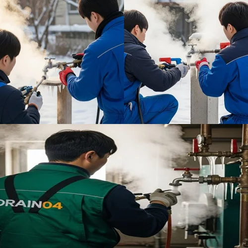 하수구 녹임 작업의 성공과 김포시 관리사재의 노력