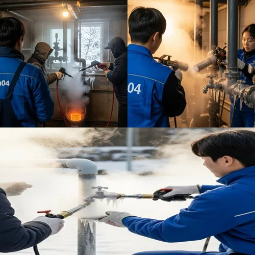 월곶면 수도 동파 녹임 해빙 녹임부터 통수까지 완벽