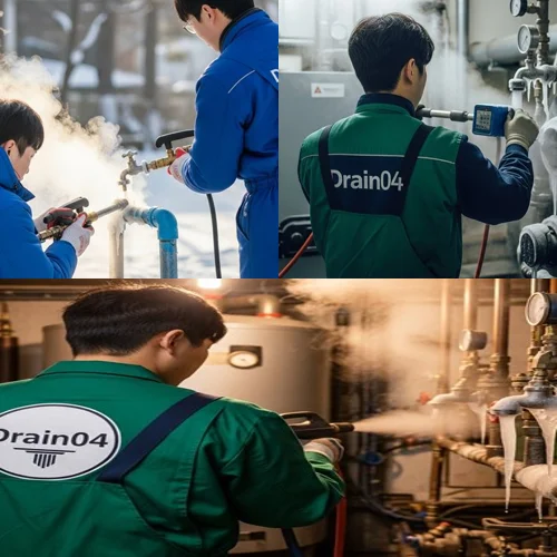 사우동 언 수도 녹임 해빙 업체 녹여서 시원한 통수를