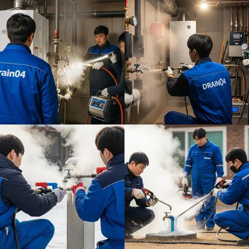 감정동 수도 동파 녹임 해빙 녹여서 새것처럼 깔끔하게