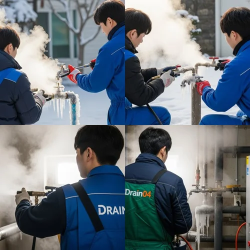 김포 수도 얼었을때 수도 동파 신속하게 녹여