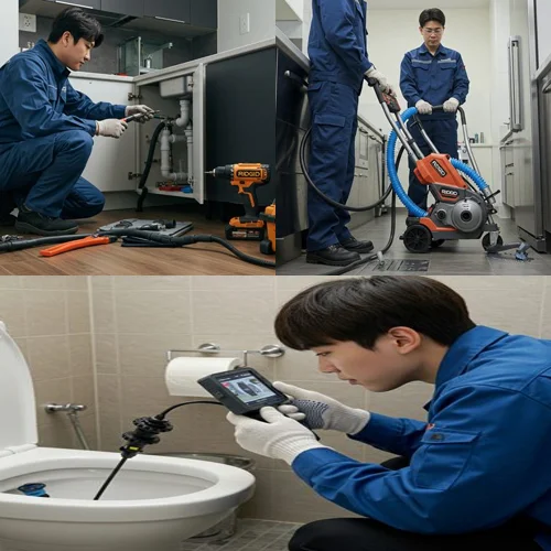 월곶면 싱크대 막힘 배수구, 전원주택 주방 막힘 깔끔하게 해결했어요