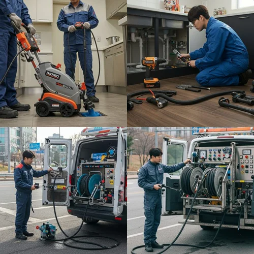 장기동 싱크대 막힘 배수구, 라베니체 상가 주방 막힘 해결 후기 (만족)