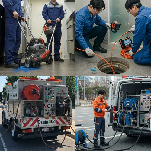 장기동 싱크대 막힘 배수구, 라베니체 상가 주방 막힘 해결 후기 (만족)