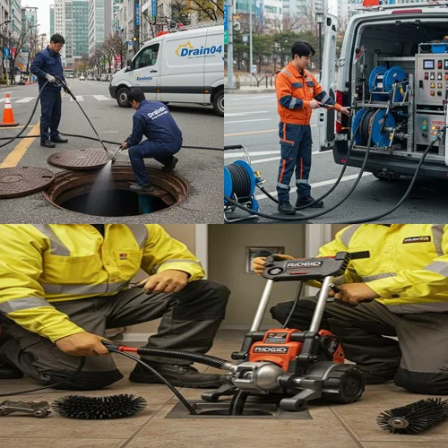 감정동 싱크대 막힘 음식물 꽉