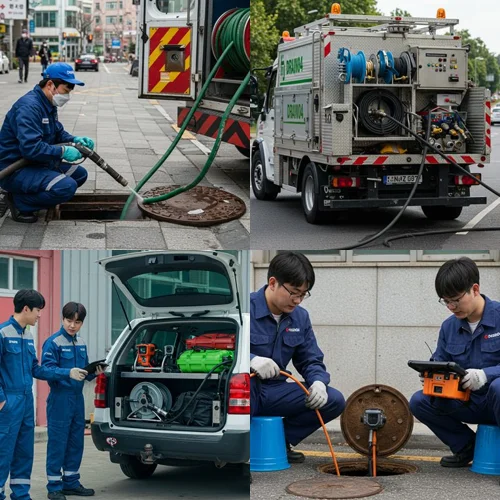 김포 하수구 뚫음 전문 장비