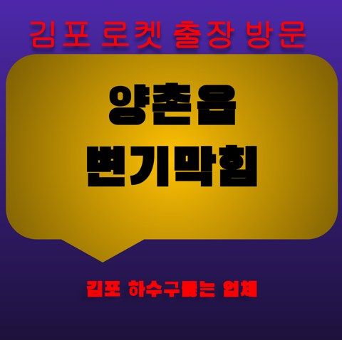 양촌읍 변기막힘 3295